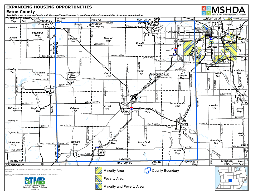 Eaton County Deconcentration Map Image