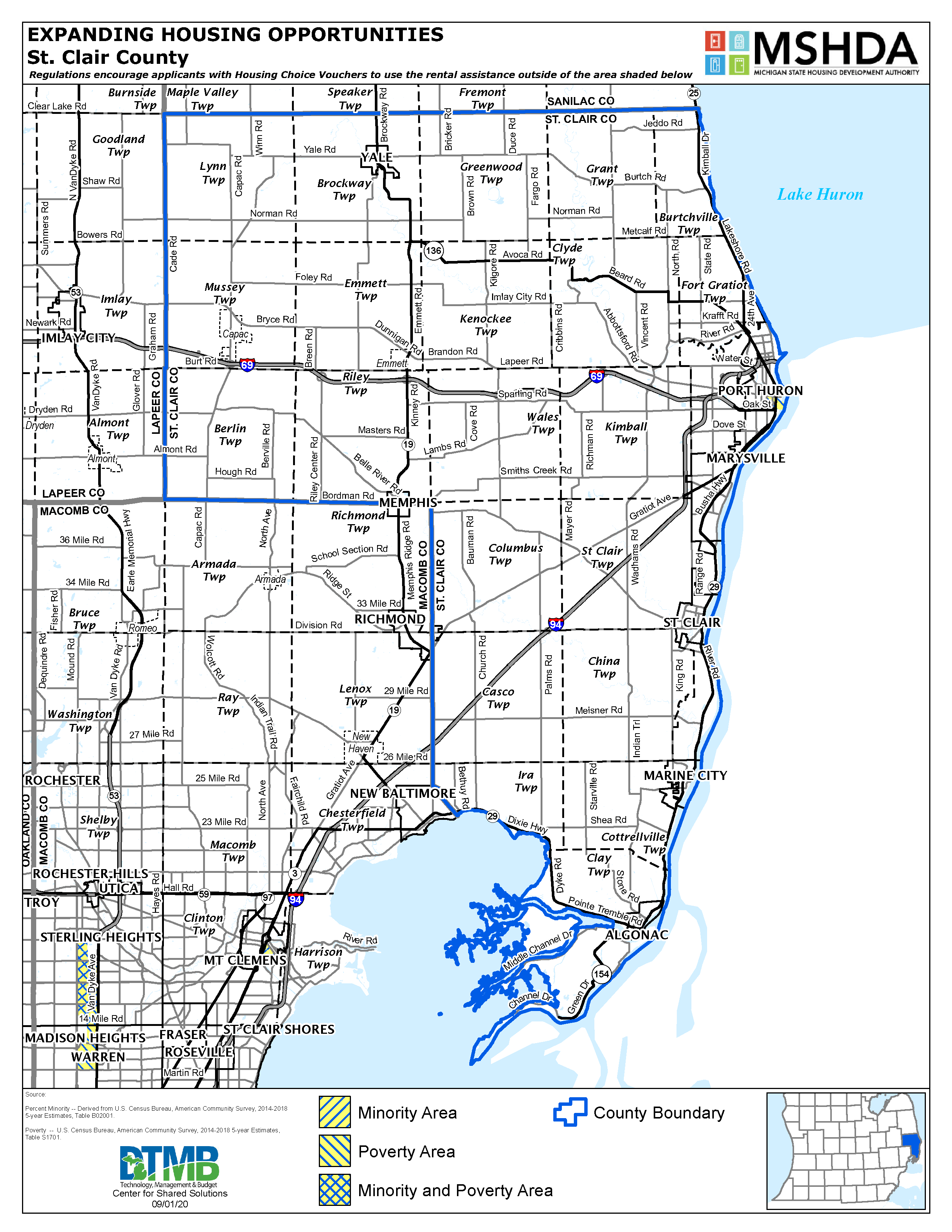 St Clair County Deconcentration Map Image