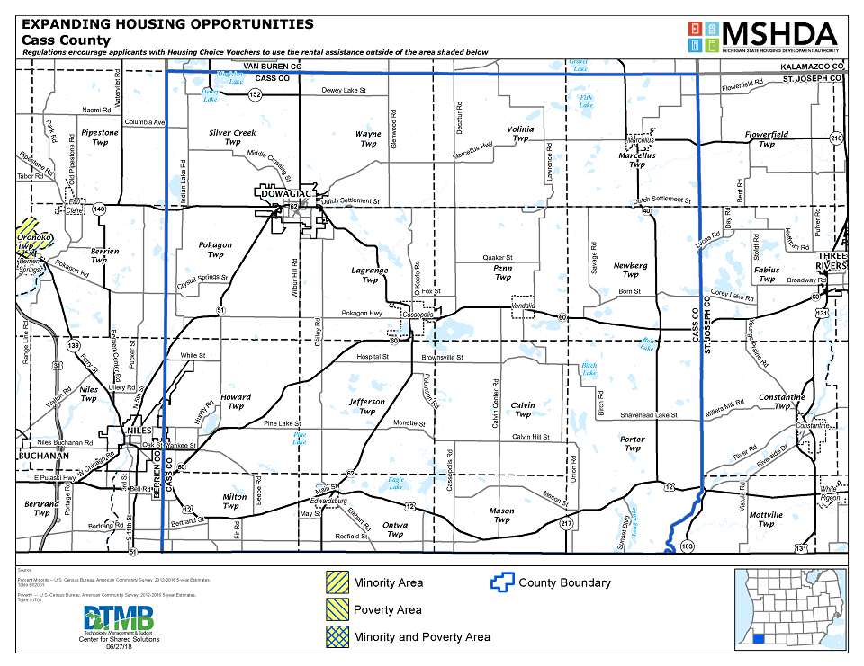 Cass County Deconcentration Map Image