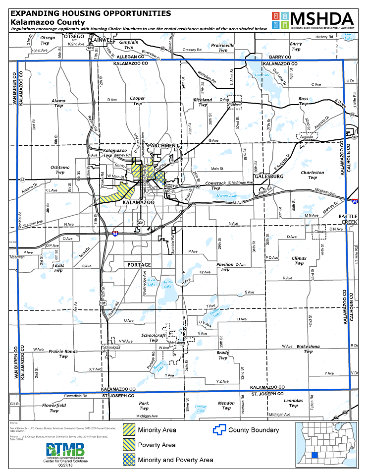 Kalamazoo County Deconcentration Map Image