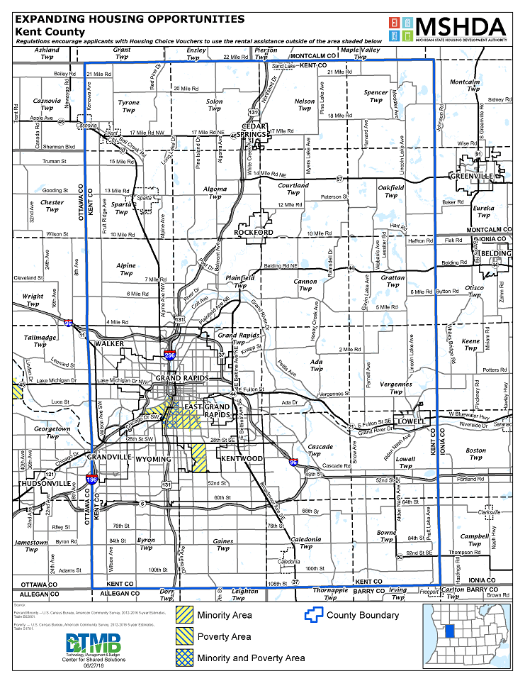 Kent County Deconcentration Map Image