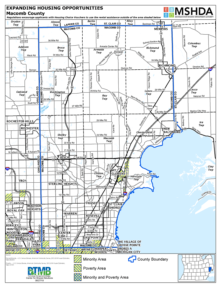 Macomb County Deconcentration Map Image