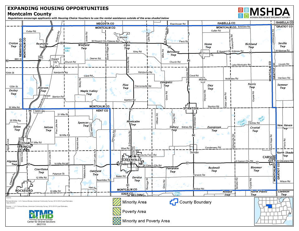 Montcalm County Deconcentration Map Image