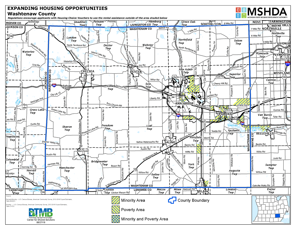 Washtenaw County Deconcentration Map Image