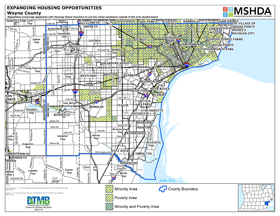 Wayne County Deconcentration Map Image
