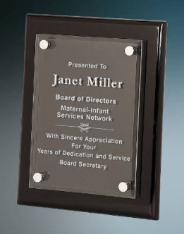 Piano Glass Plaque