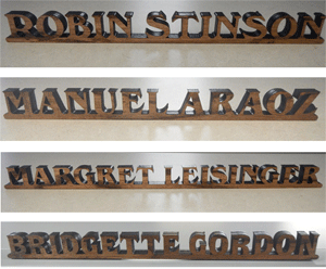 Wooden Name Plaque