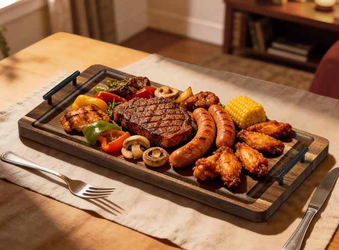 Wooden BBQ Tray 