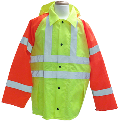 8010 MDOC Hi-Vis Rain Jacket 