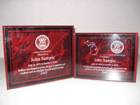 V550-Plaque-Marbled Acrylic