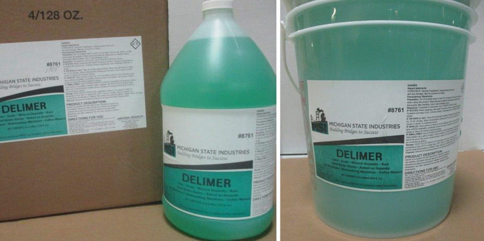 8761 - Delimer-Jugs and Pail Pic