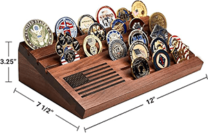 Oak Coin Holder Dimensions