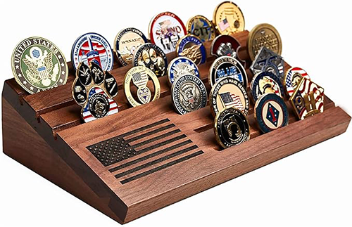 Oak Coin Holder