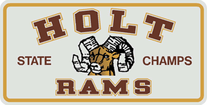 Booster License Plate - Holt Rams