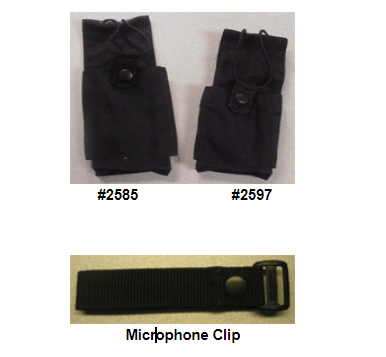 2585-2597-2596 Radio Cases and Microphone Clip