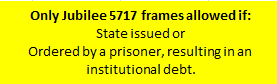 Jubilee 5717 Frame Notice