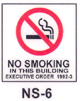 NS-6 No Smoking In This Building - Executive Order
