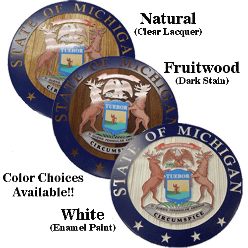 Sandblasted Signage-State Seal Plaques