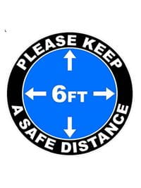 Social Distance Sign - Keep A Safe Distance
