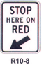 R10-8 Stop Here On Red 
