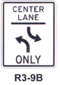 R3-9B 2-Way Left Turn - w/Arrows