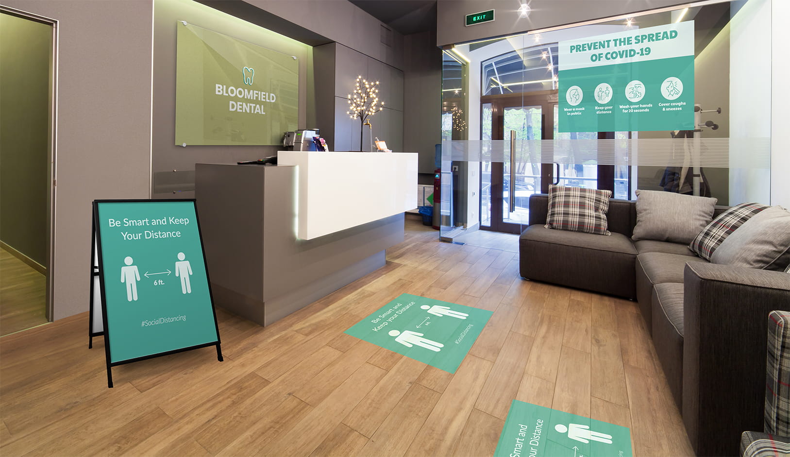 Social Distance Signage Banner