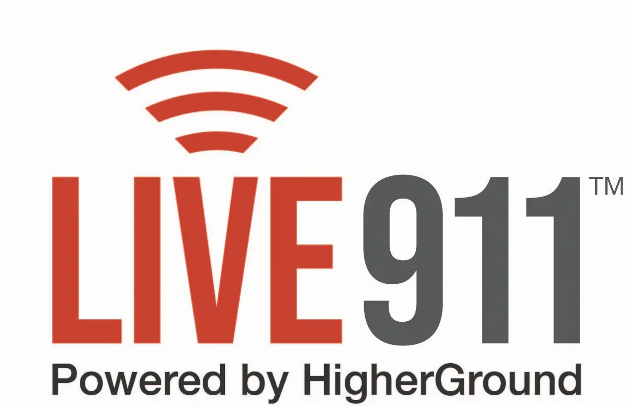 Logo for Live 911. Powered by HigherGround. 