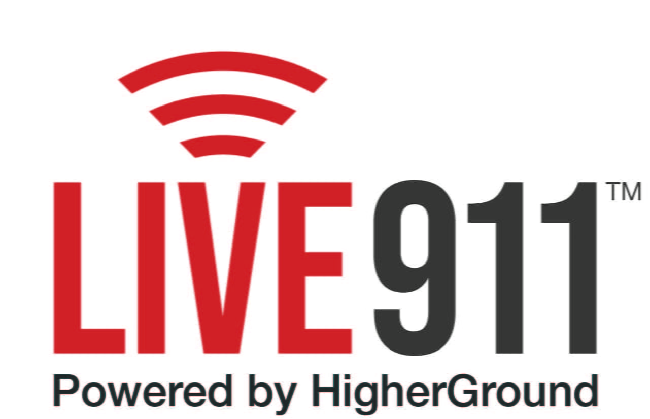 Logo for Live 911. Powered by HigherGround. 