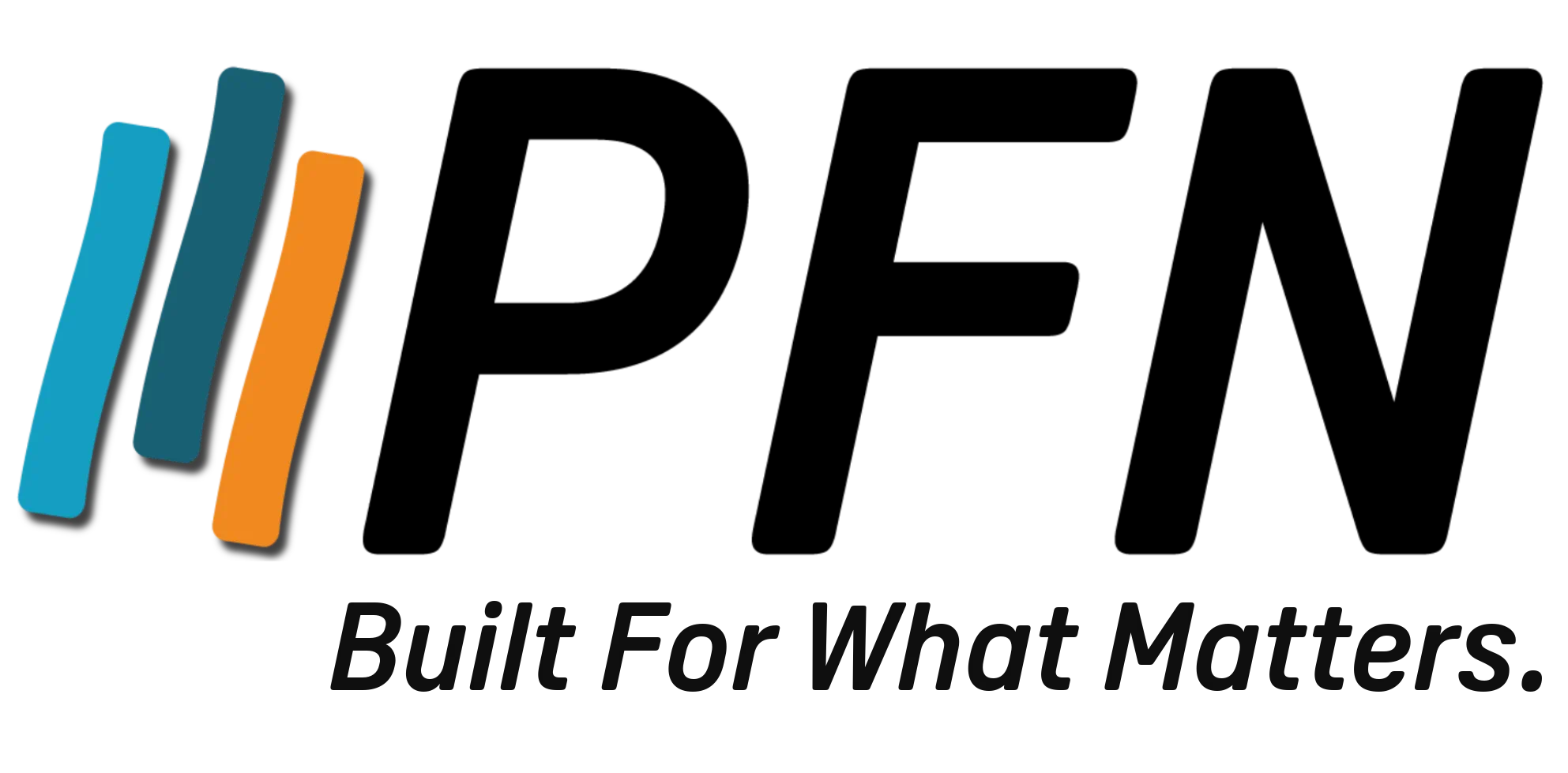 Logo for PFN. Built for what matters. 