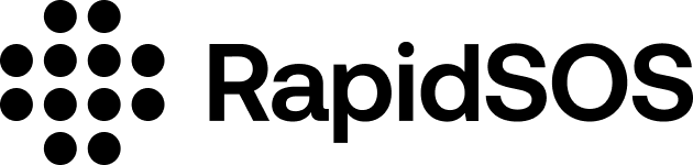 Black and White rapidsos logo