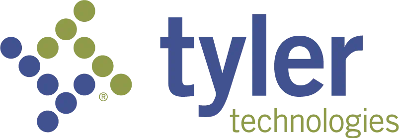 blu and grn tyler technologies logo