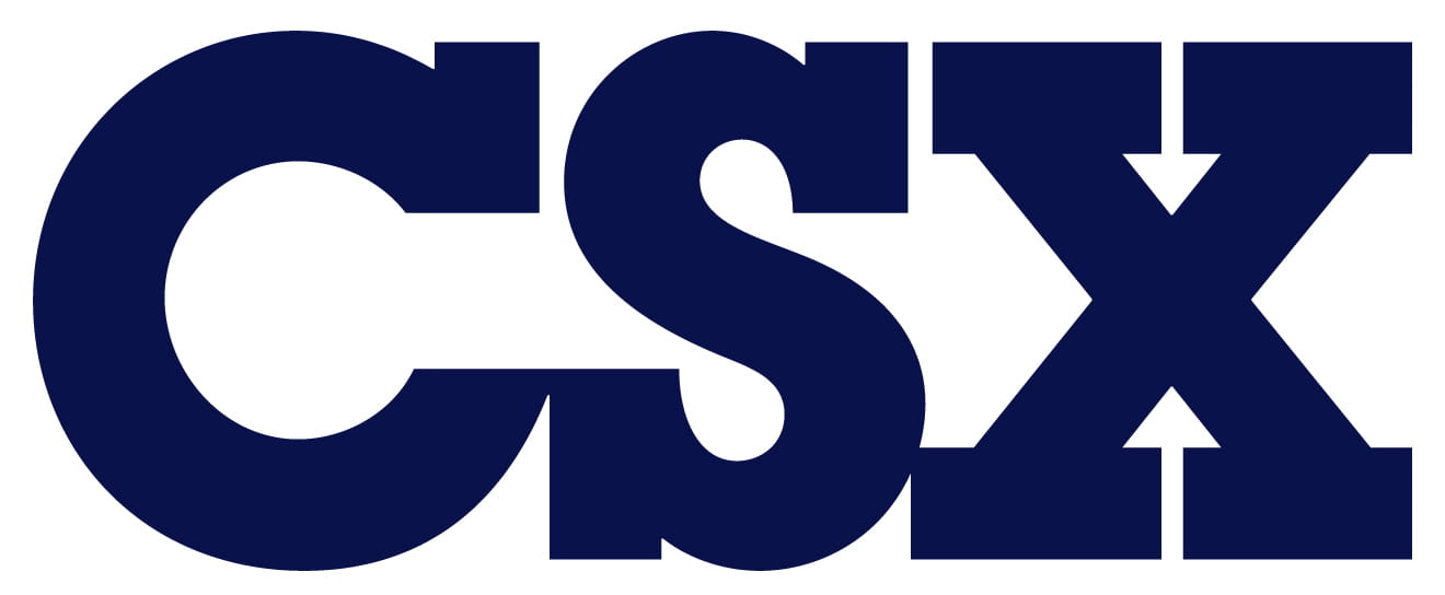 CSX in dark blue text