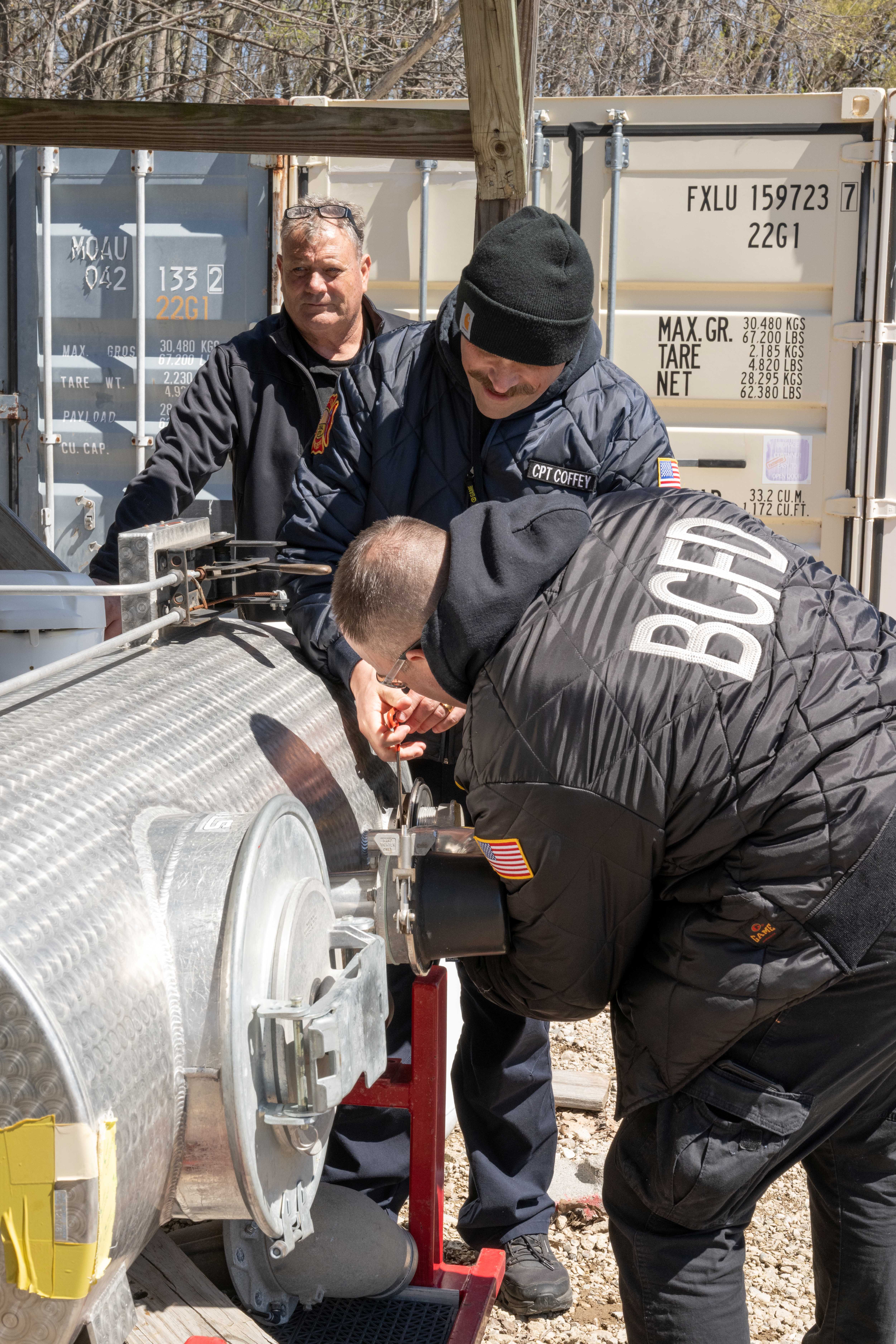 A hands-on demonstration at the 2025 MI Hazmat Responder Conference.