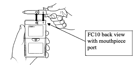 FC10 back view with mouthpiece port. 