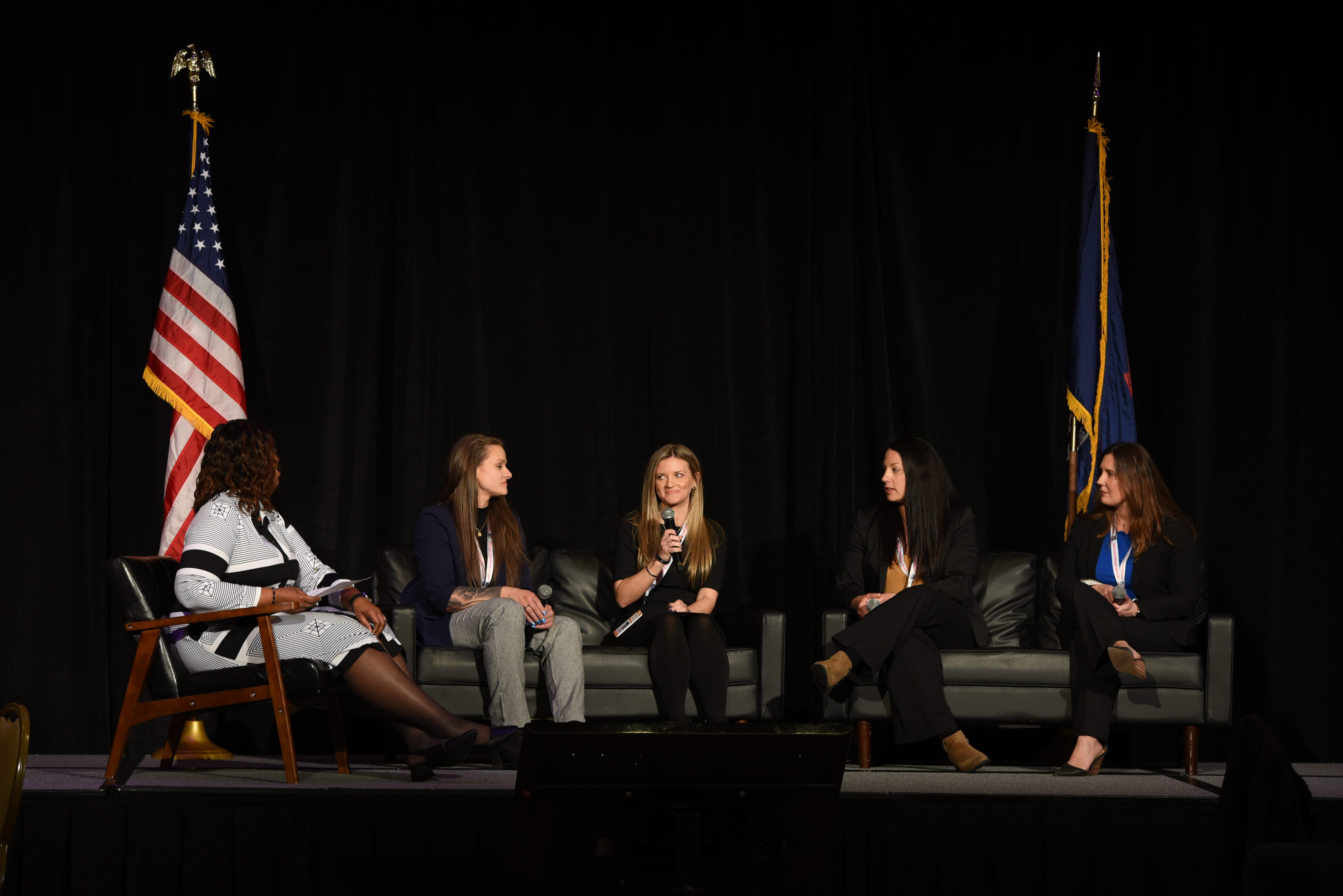 A roundtable of Michigan State Police female members to discuss resilience 
