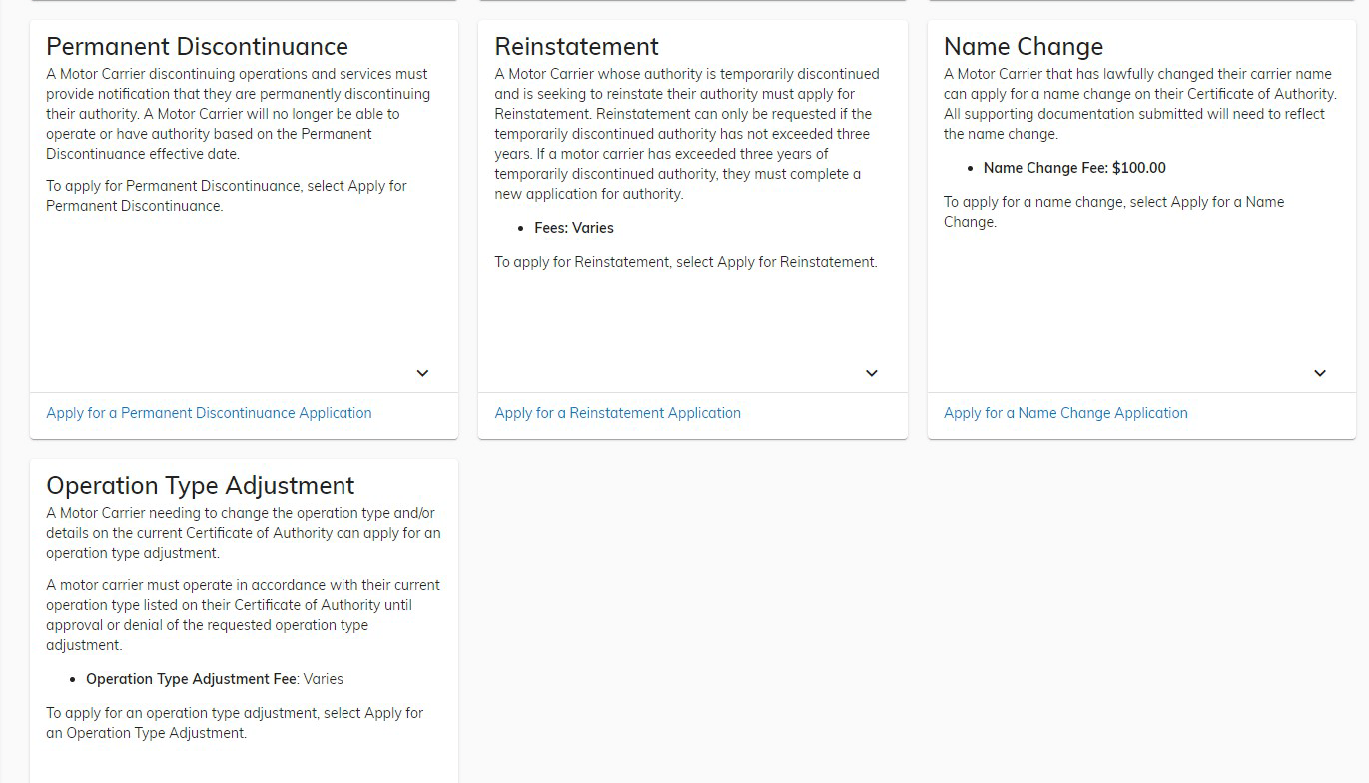 additional application request types
