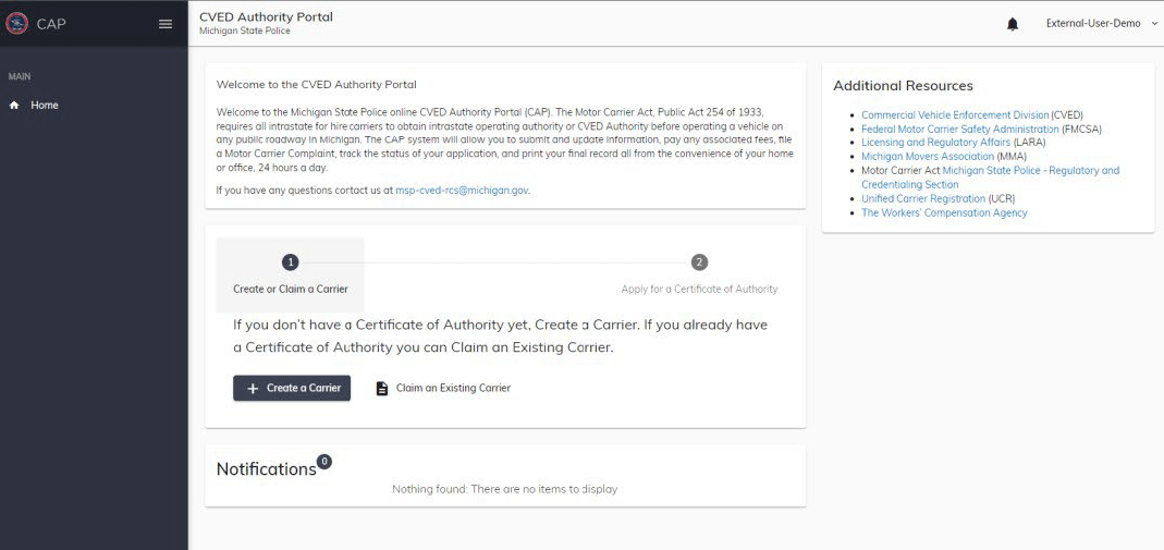 CVED Authority Portal