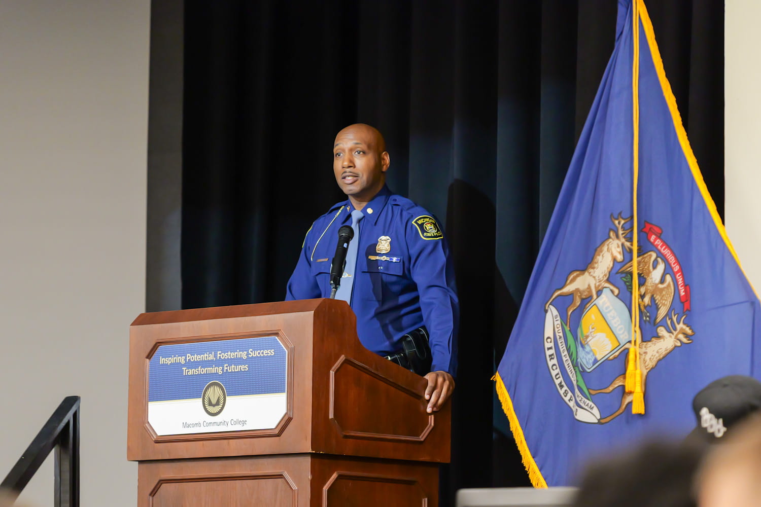 Youth Summit Spring 2025 - Col. James F. Grady II at the podium 