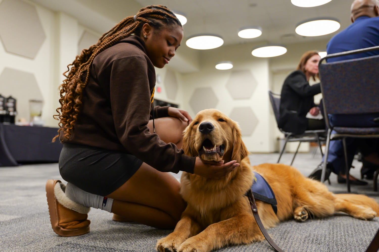 Teen Student with MSP Mental Health Service Dog