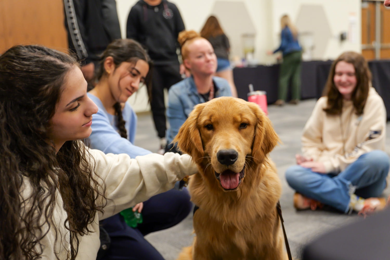 Teen Students with MSP Mental Health Service Dog