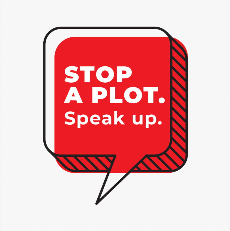 Stop a plot. Speak up. 
