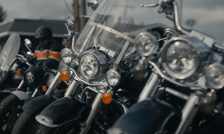 row of parked motorcycles, motorcycle safety