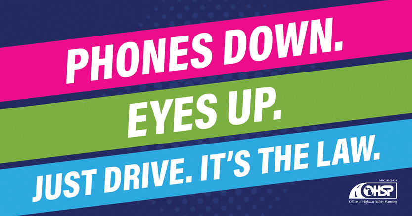 phones down distracted driving
