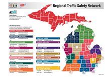 traffic safety network map, TSN map, regional traffic safety networks