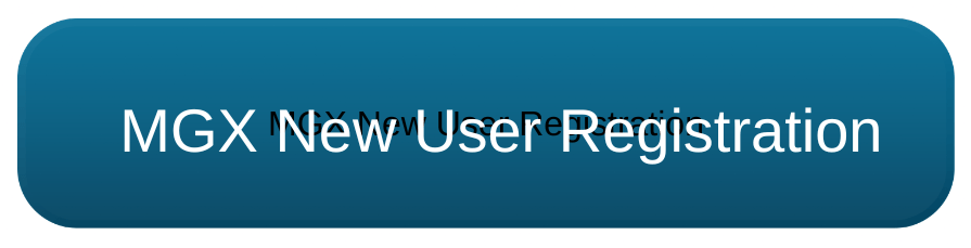 MGX New User Registration button