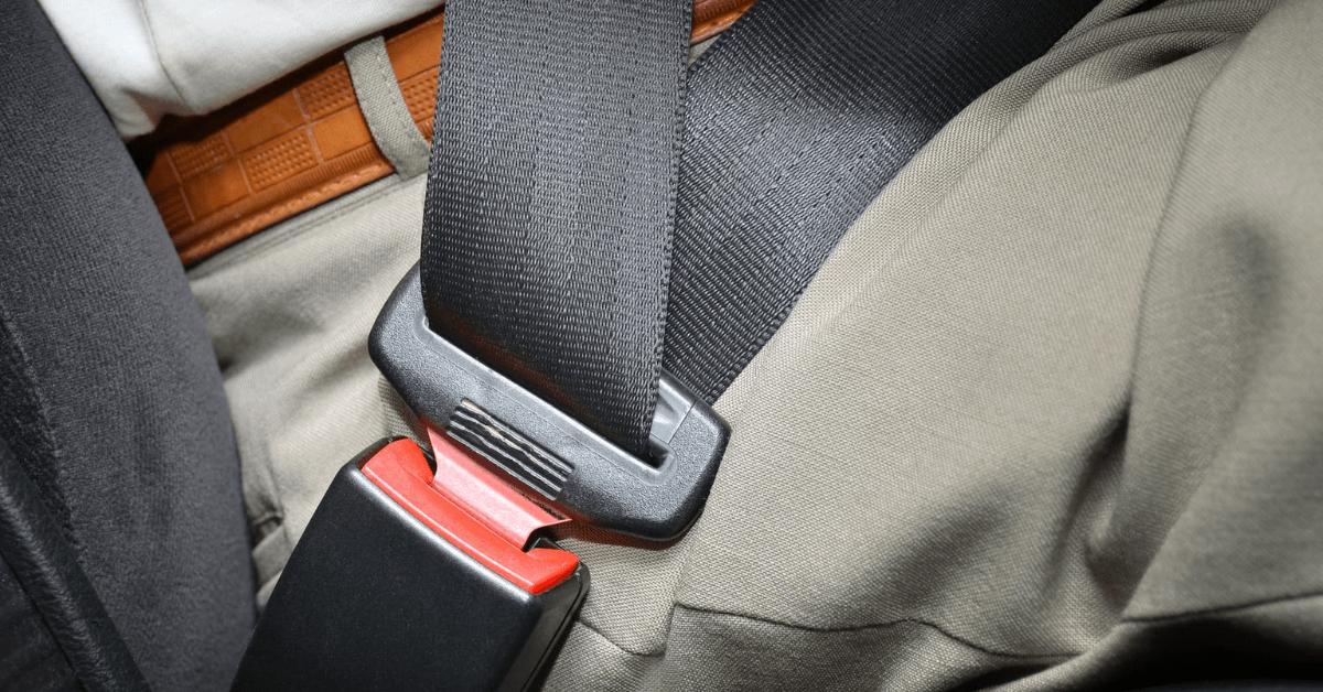 buckled seat belt