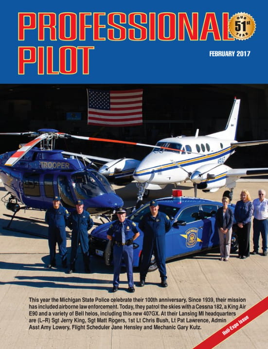 Professional Pilot magazine, February 2017