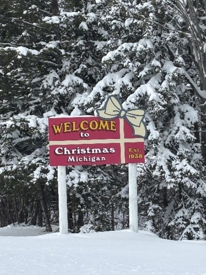 Welcome to Christmas sign 