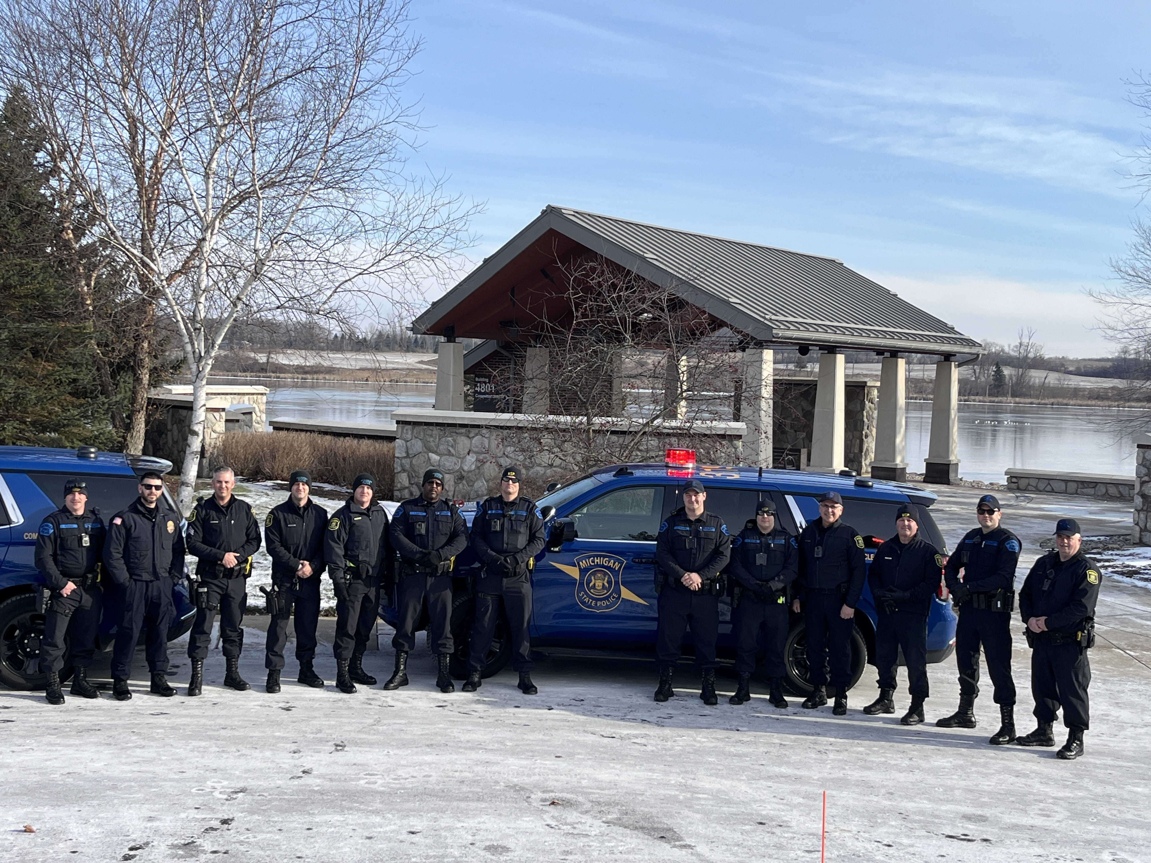 MSP members at national cemetery