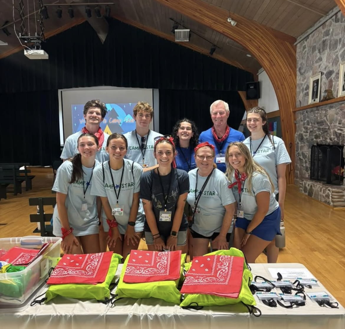 Camp STAR volunteers; a total of 42 assisted at the camp